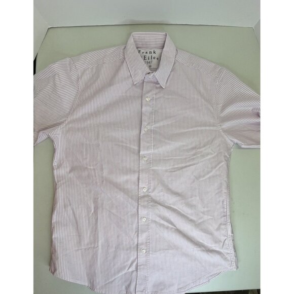 Frank and Eileen Shirt Womens XS Purple/Neutral Striped “Finbar” Designer Beachy - Picture 2 of 15